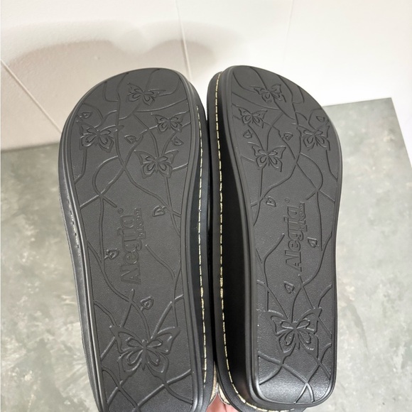 Alegria Beckie Passionate sandals leather back strap patterned size EU 38/ US 8 - Picture 7 of 12